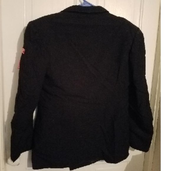 Vintage Sea Scout Double Breasted Wool Heavy Jacket (Port Indian) in Navy Blue - Picture 2 of 10